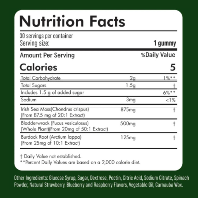 Pridewell Sea Moss Gummies
