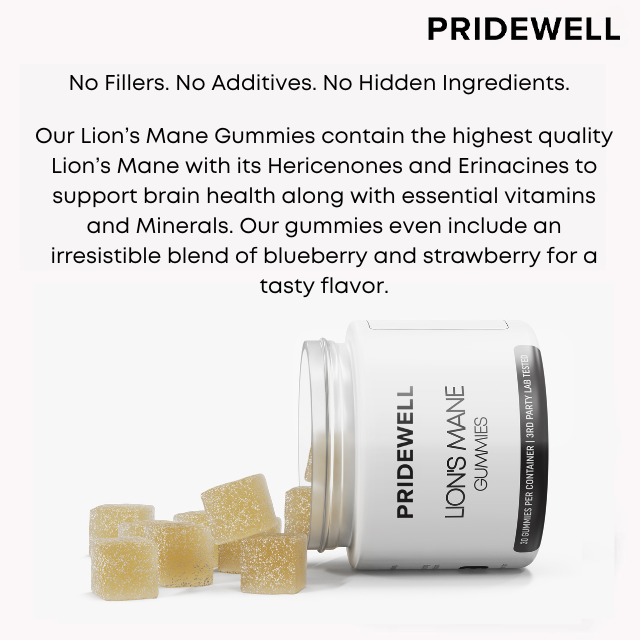 Pridewell Lions Mane Gummies