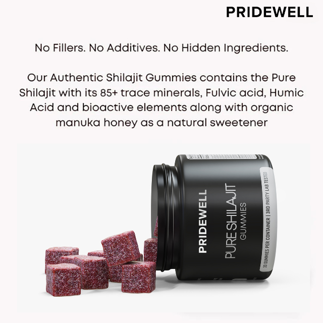 Pridewell Pure Shilajit Gummies