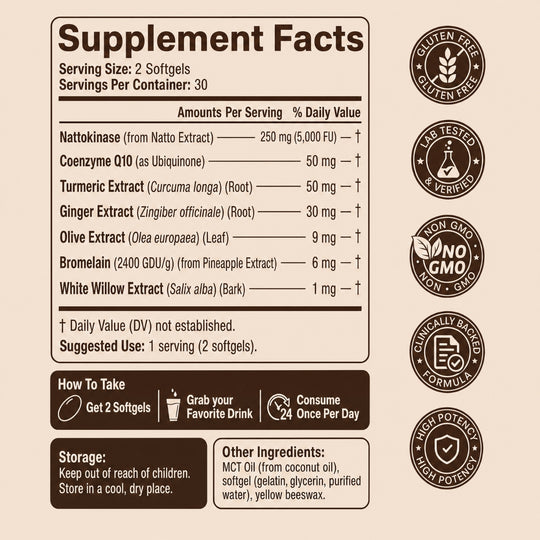 Nattokinase Softgels - Formulated for Male Performance